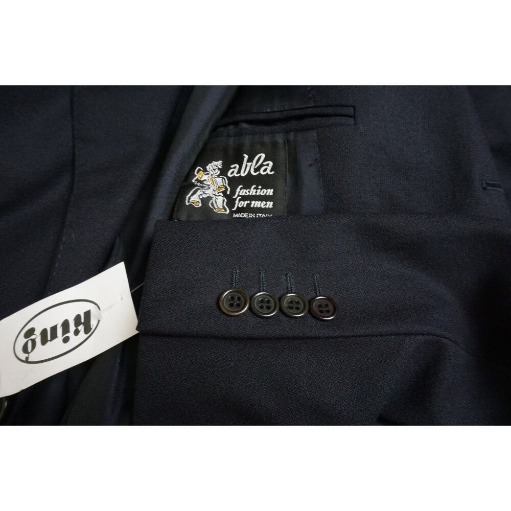 Abla x Attolini Dark Blue S100s Wool Sport Coat Jacket Sz 46 BRAND NEW